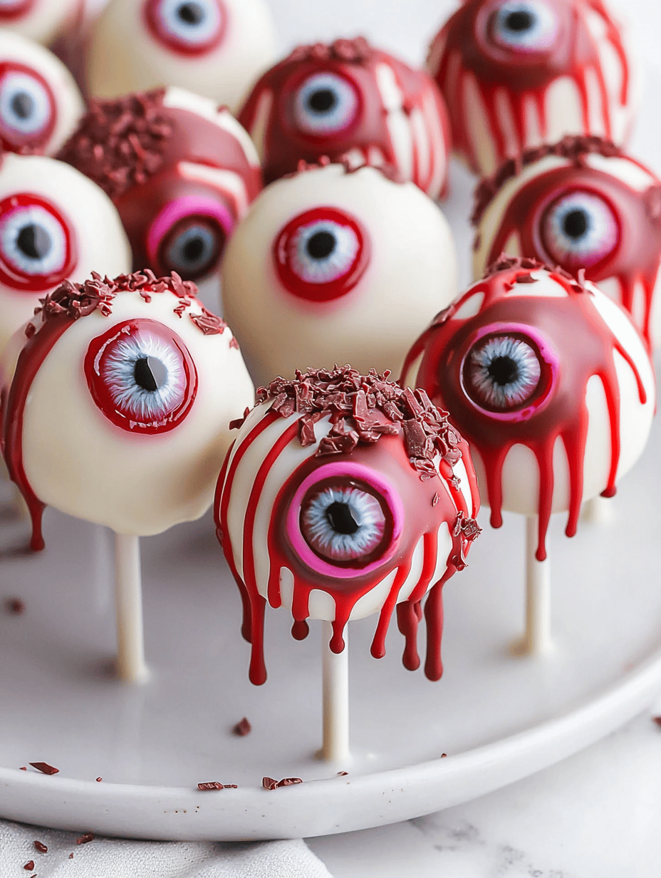 Spooky Delight: Halloween Monster Eyeball Cake Pops