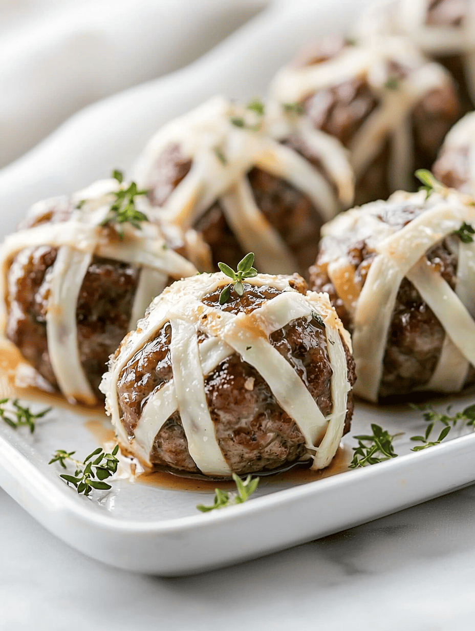 Spooky Delight: Halloween Mummy Meatballs with a Twist