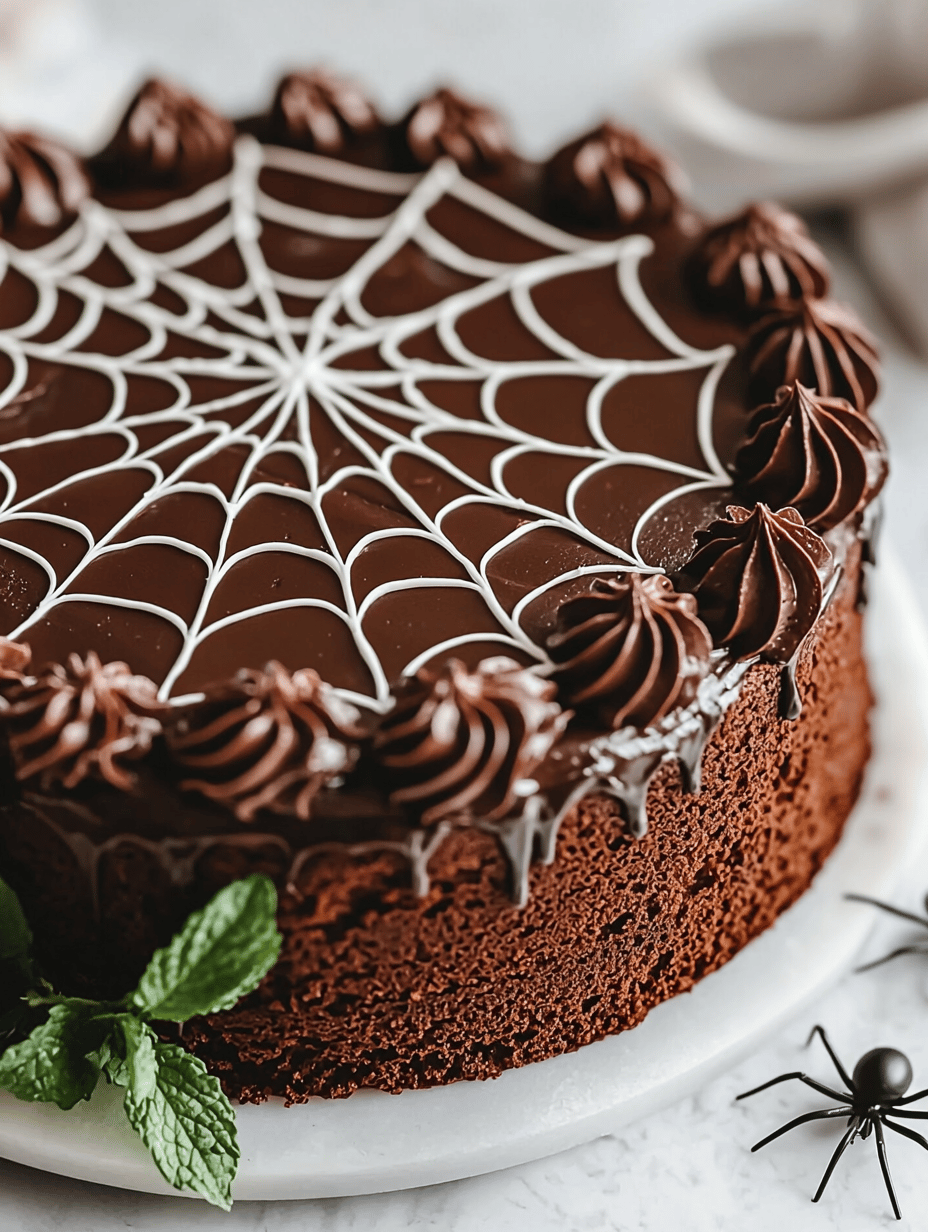 Spooky Web of Flavors: Halloween Spider Web Cake