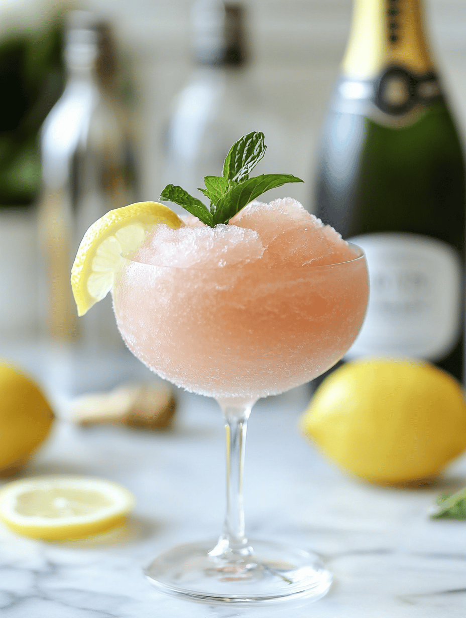 The Secret to an Unforgettably Refreshing Champagne Slushie