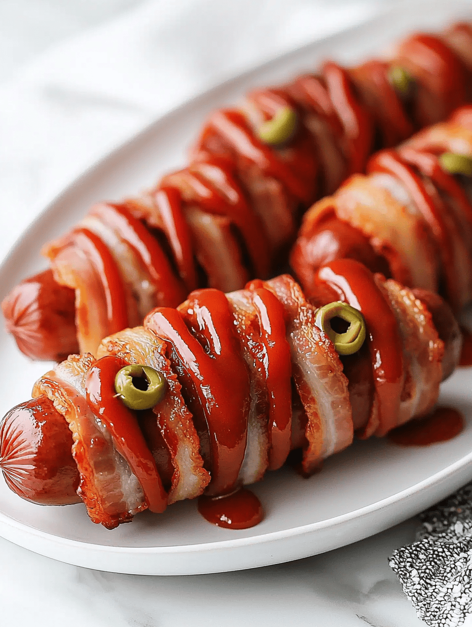 Spooky Culinary Chaos: Halloween Mummy Hot Dogs