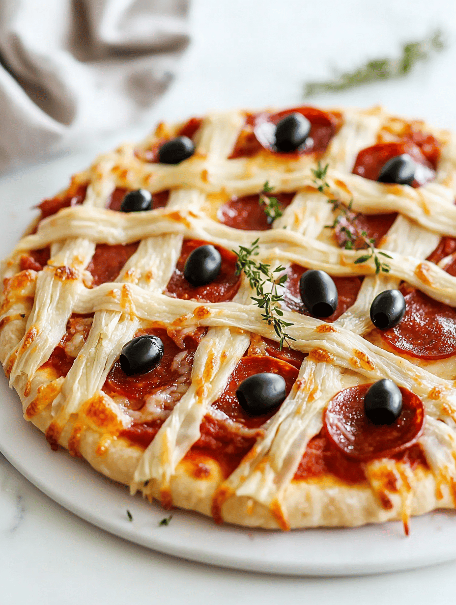 Spooktacularly Creepy: The Halloween Mummy Pizza