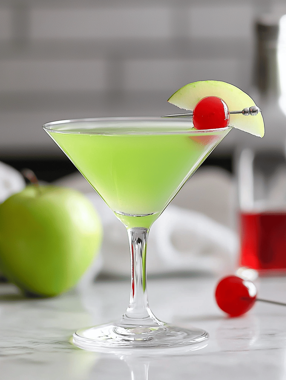 Spooky Sweep: The Ultrachic Poison Apple Martini for Halloween