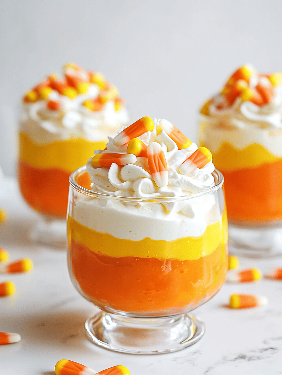 Spooky Sweet: Halloween Candy Corn Parfaits That Charm and Surprise