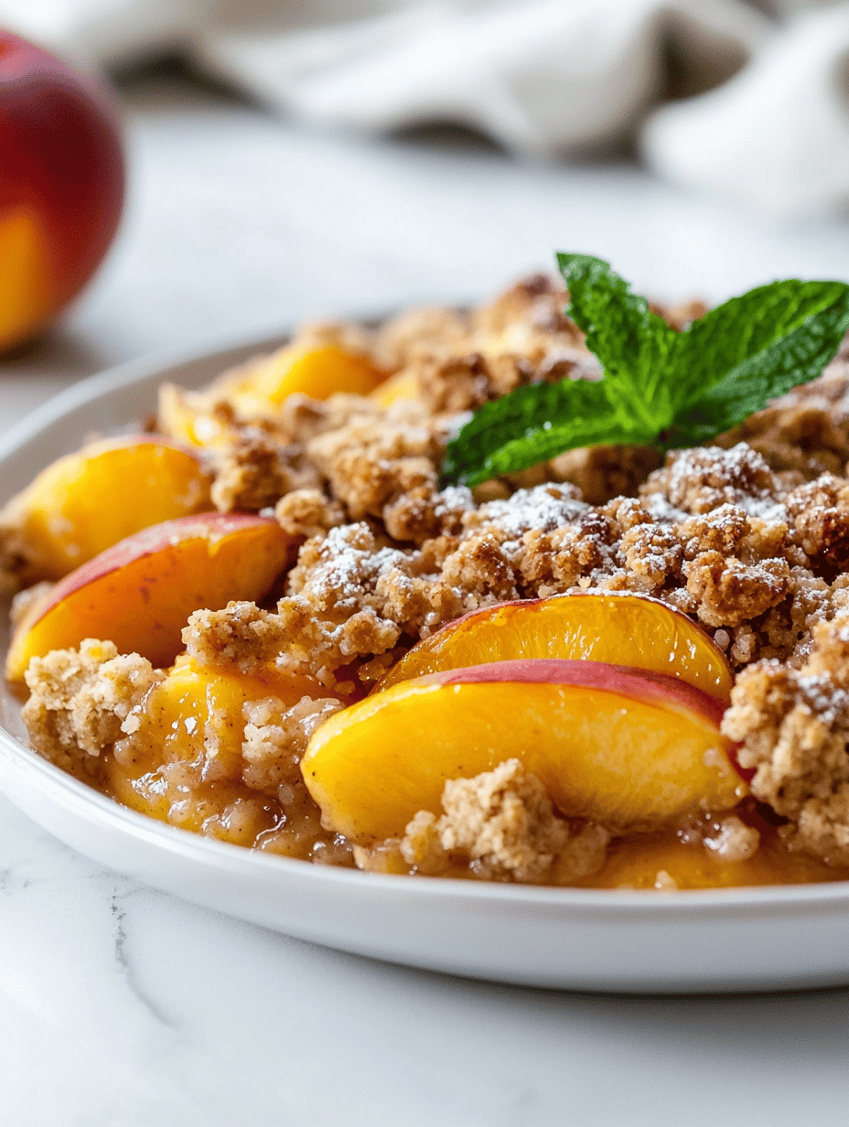 Peach Crumble: The Unexpected Secret to Summertime Bliss