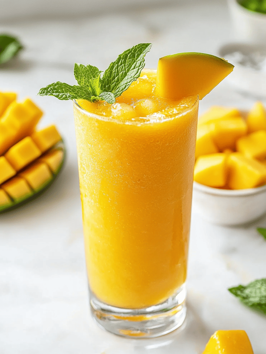 Mango Slushie: The Unexpectedly Refreshing Summer Escape