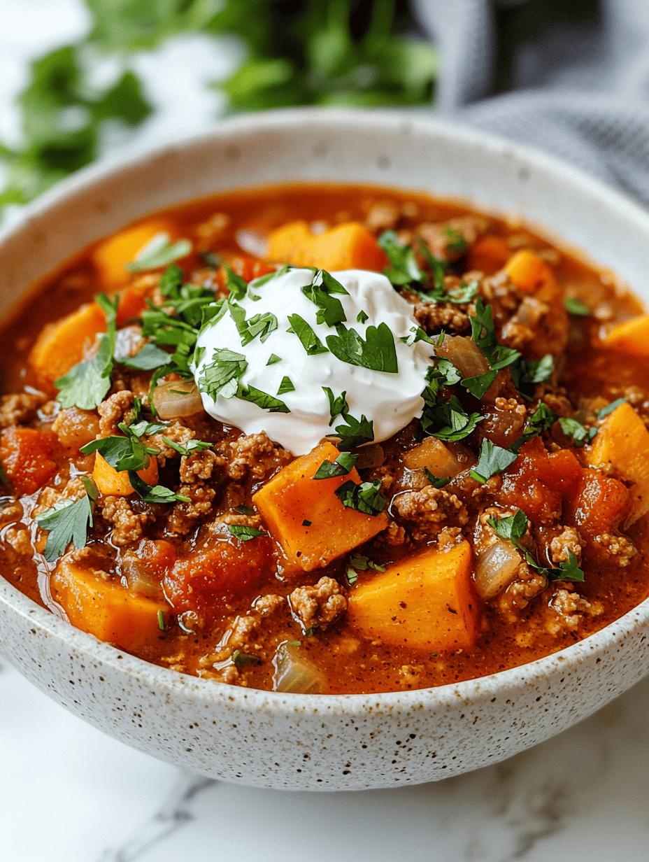 Rustic Fall Turkey Chili with Sweet Potatoes: A Cozy Twist