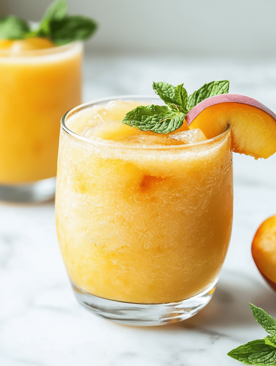 The Surprising Secret to an Ultra-Frosty Peach Slushie