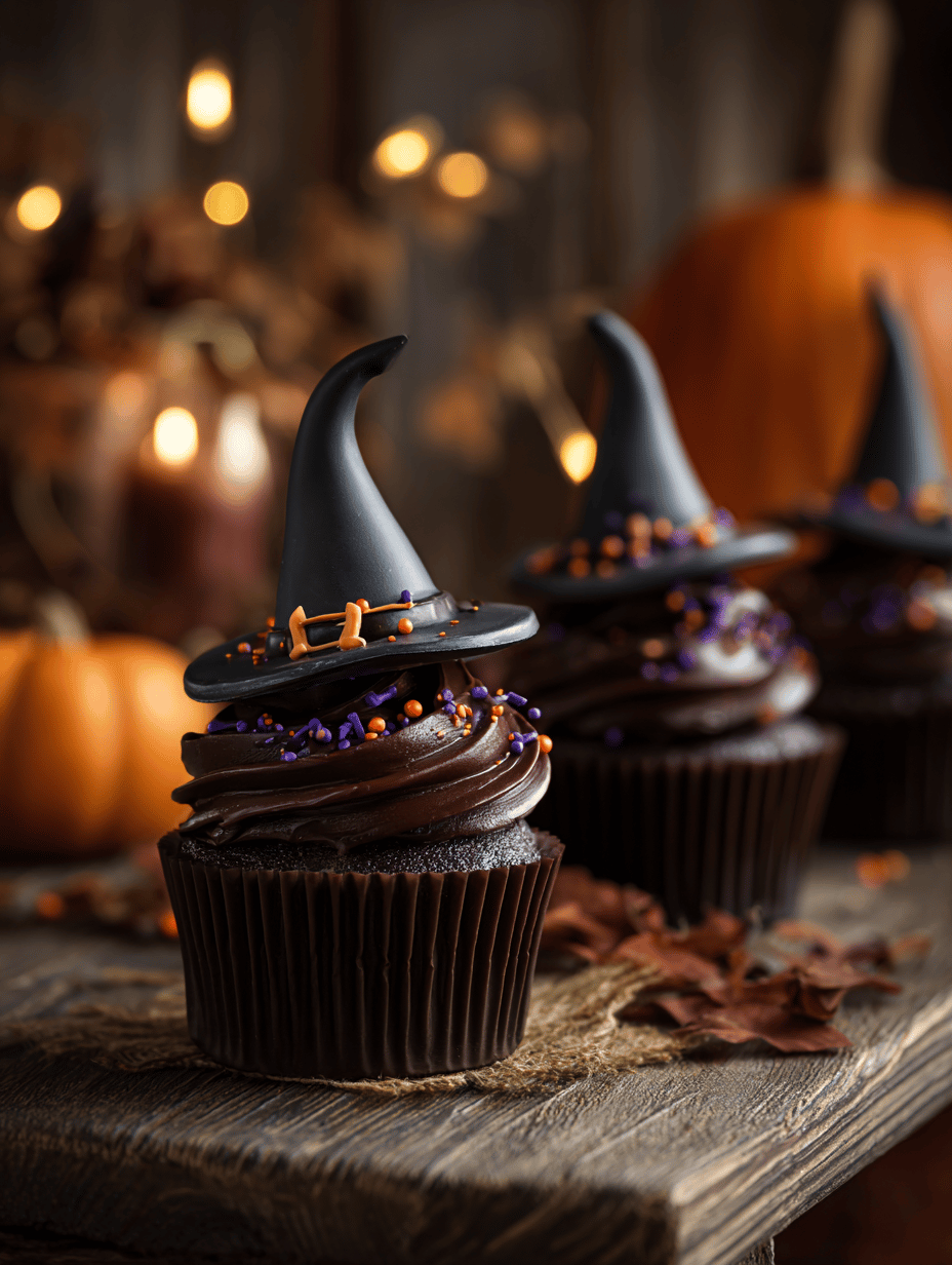 Witch Hat Cupcakes: A Spooky Sweet Trick for Your Halloween Table