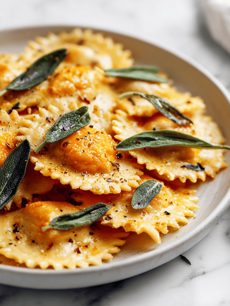 Roasted Pumpkin Ravioli: A Cozy Fall Treasure with a Rustic Twist