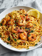 Shrimp Chili Garlic Pasta Recipe