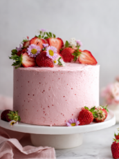Strawberry Buttercream Cake
