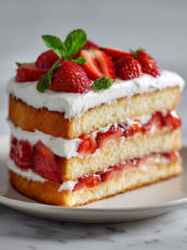 Strawberry Shortcake Layer Cake