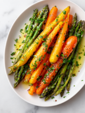 Roasted Carrots And Asparagus Recipe