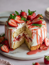 Strawberry Cream Cheese Cake