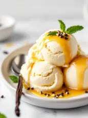 Homemade Vanilla Bean Ice Cream