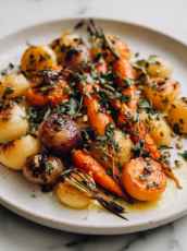 Roasted Radishes And Carrots Recipe