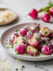Roasted Radishes With Parmesan