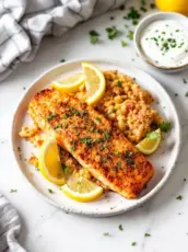 Air Fryer Salmon With Yogurt Sauce Recipe